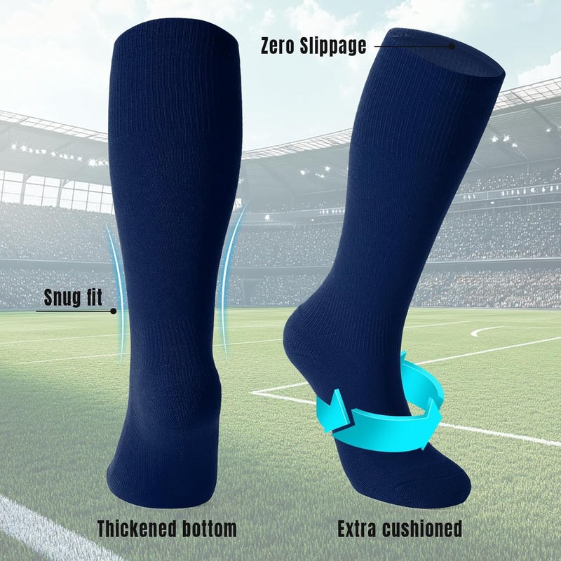 Werforu Baseball Socks and Non-Metal Nickel-Free Belt-Adjustable Belt with Non-allergic Plastic Buckle Softball Socks for kid - Image 4